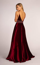 3 of 8 Elizabeth K GL2584 Dress Burgundy