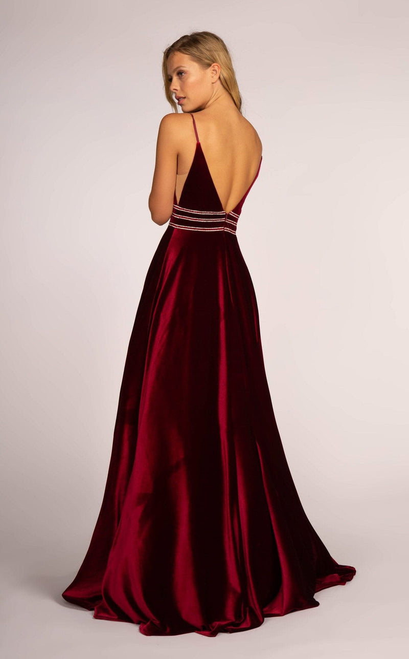 Elizabeth K GL2584 Dress Burgundy