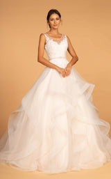 1 of 4 GLS by Gloria GL2599 Dress Ivory-Champagne