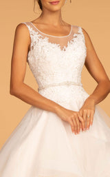 3 of 4 GLS by Gloria GL2599 Dress Ivory-Champagne