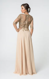 5 of 14 Elizabeth K GL2812 Dress Champagne