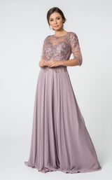 1 of 14 Elizabeth K GL2812 Dress Mauve