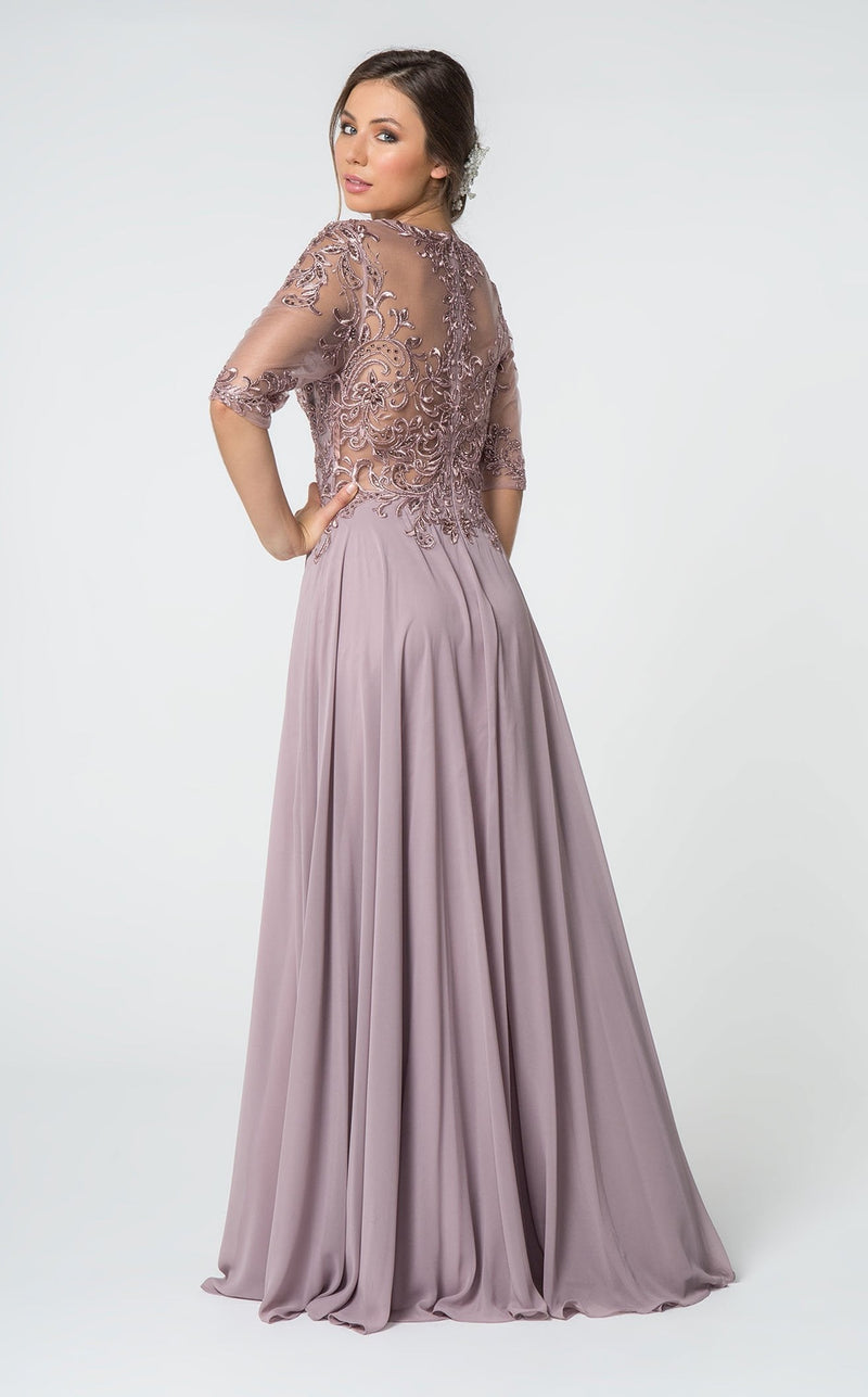 Elizabeth K GL2812 Dress Mauve