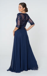 7 of 14 Elizabeth K GL2812 Dress Navy