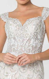 3 of 4 GLS by Gloria GL2822 Dress Ivory-Champagne