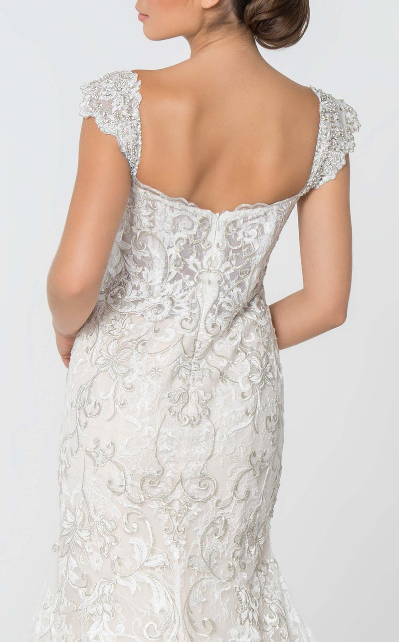 GLS by Gloria GL2822 Dress Ivory-Champagne