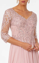 4 of 4 Elizabeth K GL2925 Dress Dark-Rose