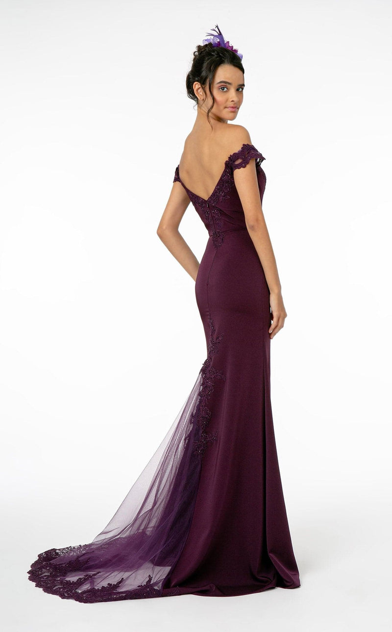 Elizabeth K GL2958 Dress Eggplant