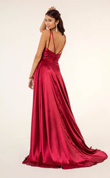 8 of 25 Elizabeth K GL2963 Dress Burgundy