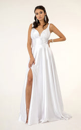 7 of 25 Elizabeth K GL2963 Dress White