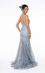 5 of 10 Elizabeth K GL2965 Dress Blue-Silver