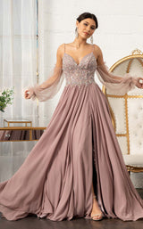 2 of 8 GLS by Gloria GL3005 Dress Mauve