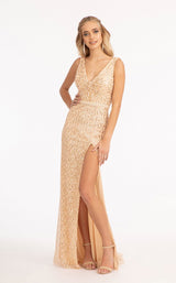 1 of 12 GLS by Gloria GL3008 Dress Champagne