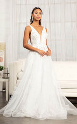 1 of 8 GLS by Gloria GL3012 Dress Ivory