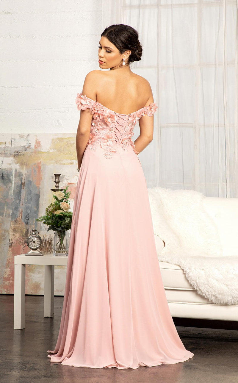 Elizabeth K GL3018 Dress Dark-Rose