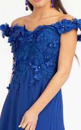 17 of 26 Elizabeth K GL3018 Dress Royal-Blue