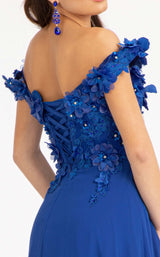 23 of 26 Elizabeth K GL3018 Dress Royal-Blue