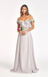 6 of 26 Elizabeth K GL3018 Dress Silver