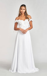 7 of 26 Elizabeth K GL3018 Dress White