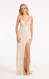 1 of 12 Elizabeth K GL3023 Dress Champagne