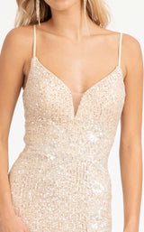 7 of 12 Elizabeth K GL3023 Dress Champagne