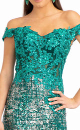 7 of 12 GLS by Gloria GL3024 Dress Green