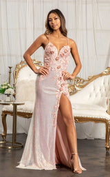 2 of 8 Elizabeth K GL3025 Dress Rose-Gold