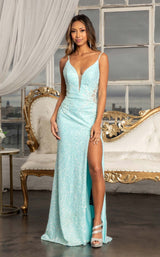 1 of 8 GLS by Gloria GL3029 Dress Aqua