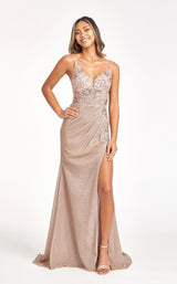 3 of 12 Elizabeth K GL3030 Dress Rose-Gold