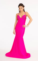 2 of 14 Elizabeth K GL3035 Dress Fuchsia