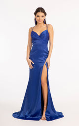 3 of 12 Elizabeth K GL3038 Dress Royal-Blue