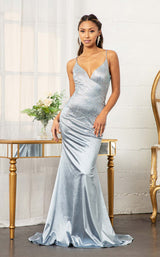 2 of 6 Elizabeth K GL3045 Dress Light-Blue