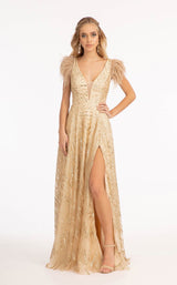 1 of 8 Elizabeth K GL3046 Dress Champagne