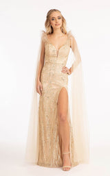 1 of 12 GLS by Gloria GL3047 Dress Champagne