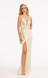 1 of 12 Elizabeth K GL3053 Dress Champagne