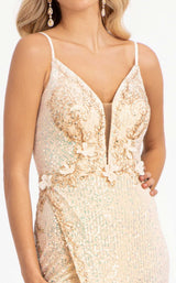 7 of 12 Elizabeth K GL3053 Dress Champagne