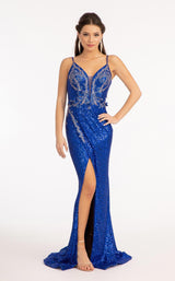 3 of 12 Elizabeth K GL3053 Dress Royal-Blue