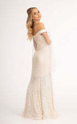 5 of 12 Elizabeth K GL3054 Dress Champagne