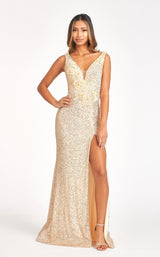 2 of 12 Elizabeth K GL3056 Dress Gold