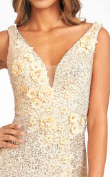 8 of 12 Elizabeth K GL3056 Dress Gold