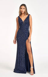 3 of 12 Elizabeth K GL3056 Dress Navy