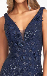 9 of 12 Elizabeth K GL3056 Dress Navy