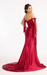 7 of 20 Elizabeth K GL3059 Dress Burgundy