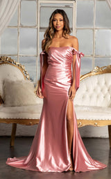 3 of 20 Elizabeth K GL3059 Dress Dark-Rose