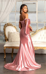 8 of 20 Elizabeth K GL3059 Dress Dark-Rose