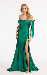 4 of 20 Elizabeth K GL3059 Dress Emerald-Green