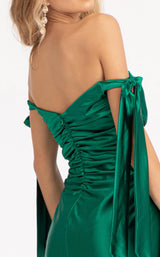 19 of 20 Elizabeth K GL3059 Dress Emerald-Green