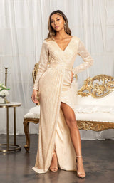 3 of 20 Elizabeth K GL3063 Dress Gold