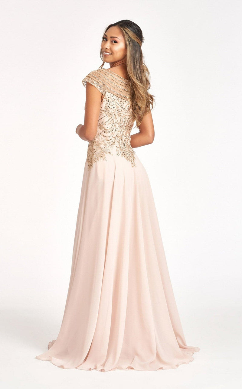 Elizabeth K GL3065 Dress Champagne