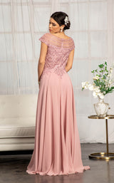 6 of 16 Elizabeth K GL3065 Dress Dark-Rose